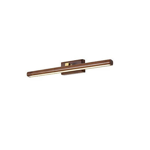 Nordic Minimalist Beechwood Copper Cylinder LED Bathroom Vanity Mirror Front Wall Sconce Lamp For Living Room & Bathroom