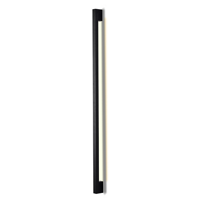 Modern Simplicity Long Strip Iron Silicone LED Wall Sconce Lamp for Living Room