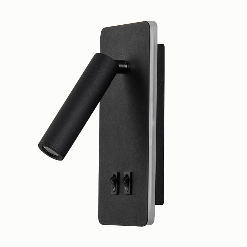 Contemporary Nordic Iron Square Spotlight Rotatable LED Reading Wall Sconce Lamp For Living Room & Bedroom