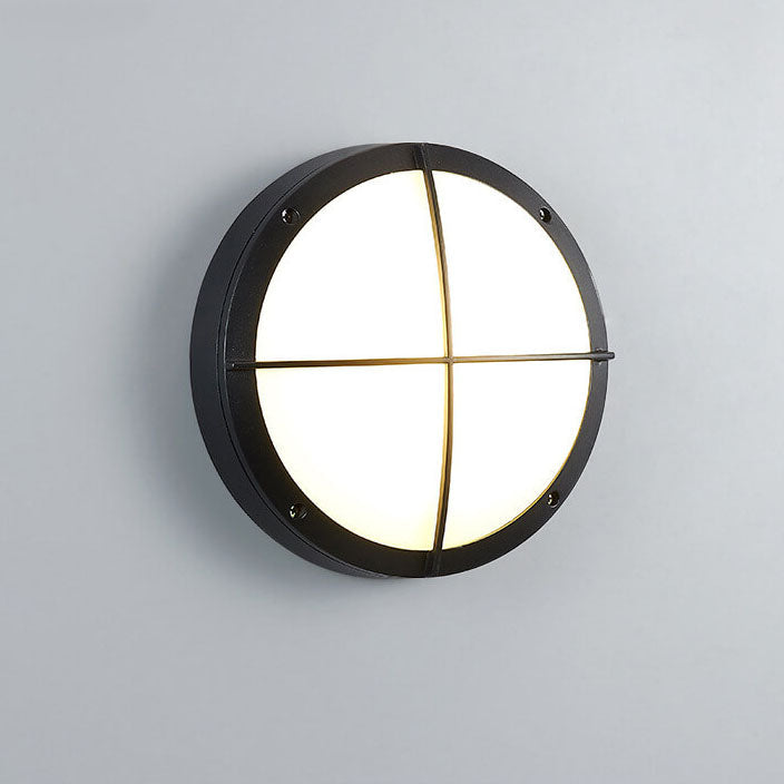 Modern Minimalist Round Aluminum Acrylic Outdoor Waterproof LED Flush Mount Ceiling Light For Outdoor Patio