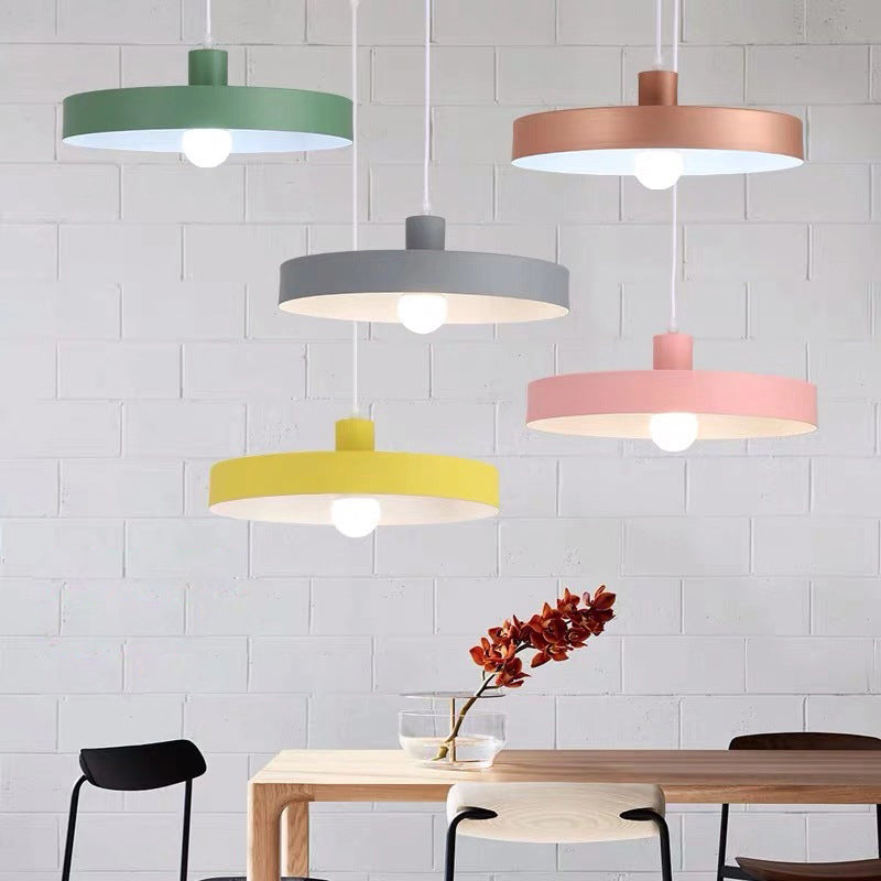 Modern Nordic Macaron Color 1-Light Pendant Light