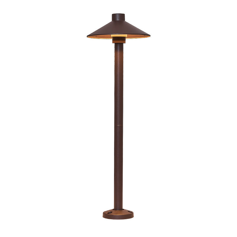 Modern Simplicity Waterproof Aluminum PC Umbrella Conic LED Landscape Lighting Outdoor Light For Garden