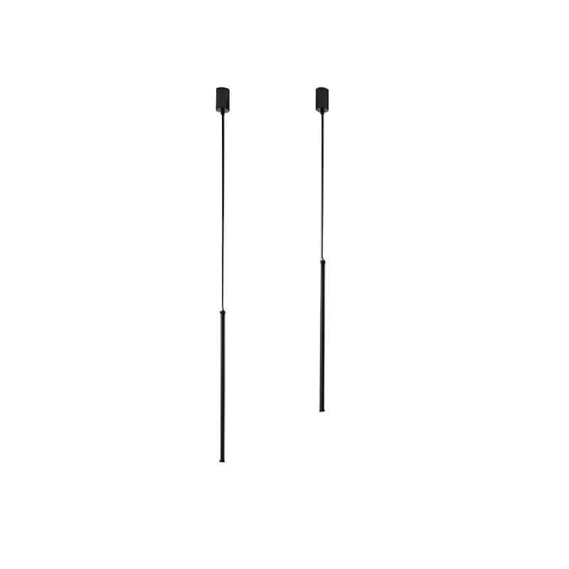Modern Minimalist Line Iron Acrylic Long Line LED Pendant Light For Bedroom