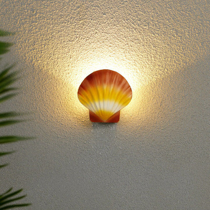 Contemporary Creative Shell Design Aluminum LED Waterproof Wall Sconce Lamp