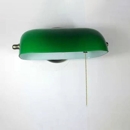 Traditional Vintage Glass Iron Round Zipper  1-Light Wall Sconce Lamp for Living Room