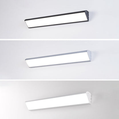 Contemporary Industrial Rectangular Aluminum PC Waterproof LED Wall Sconce Lamp For Outdoor Patio