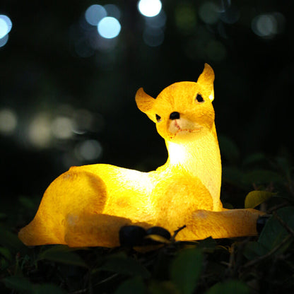 Contemporary Creative Resin Solar Animal Shape Waterproof LED Garden Lawn Landscape Light for Garden