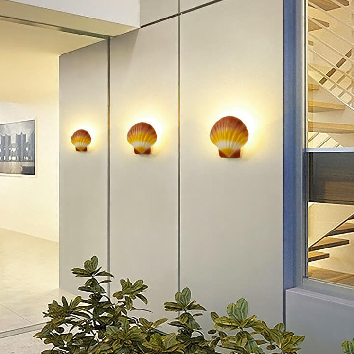 Contemporary Creative Shell Design Aluminum LED Waterproof Wall Sconce Lamp