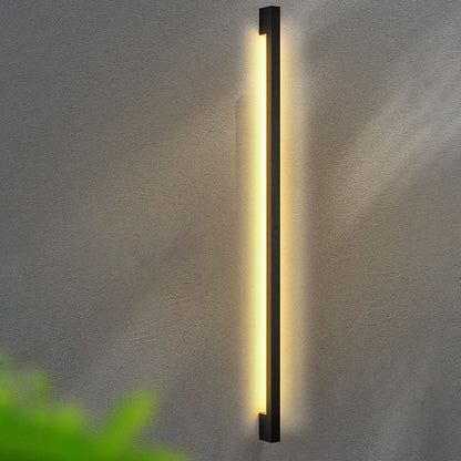 Modern Simplicity Long Strip Iron Silicone LED Wall Sconce Lamp for Living Room