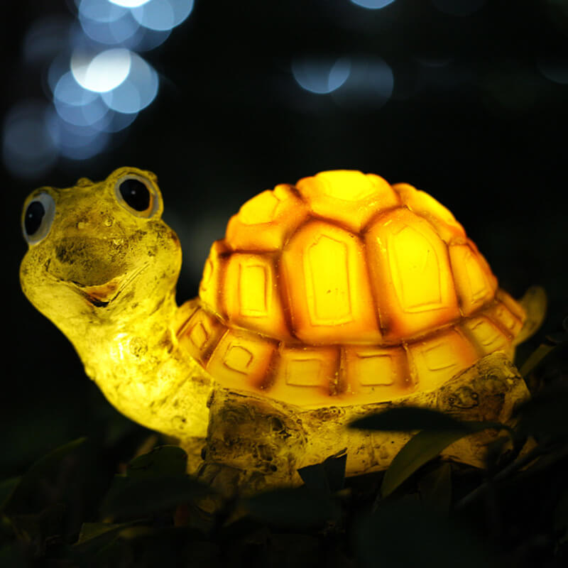 Contemporary Creative Resin Solar Animal Shape Waterproof LED Garden Lawn Landscape Light for Garden