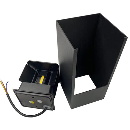 Modern Minimalist Aluminum Smart Square APP Dimming Waterproof LED Wall Sconce Lamp For Outdoor