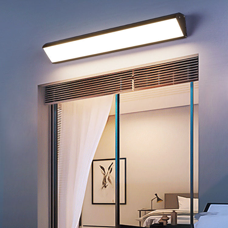 Contemporary Industrial Rectangular Aluminum PC Waterproof LED Wall Sconce Lamp For Outdoor Patio