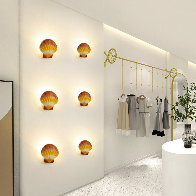 Contemporary Creative Shell Design Aluminum LED Waterproof Wall Sconce Lamp