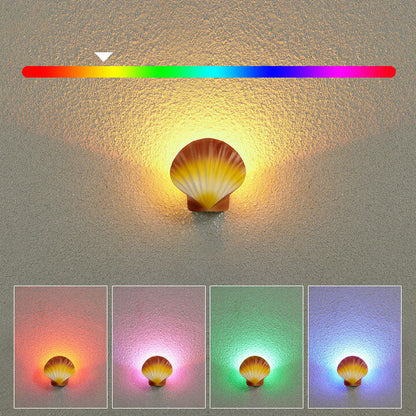 Contemporary Creative Shell Design Aluminum LED Waterproof Wall Sconce Lamp