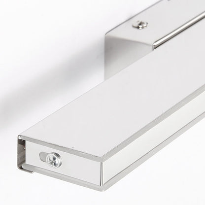 Modern Minimalist Rectangular Column Stainless Steel Anti-Fog Vanity Light LED Wall Sconce Lamp For Bathroom & Living Room