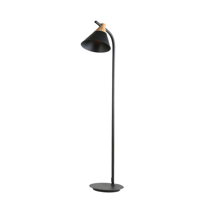 Contemporary Nordic Round Macaron Metal 1-Light Standing Floor Lamp For Living Room
