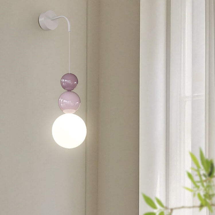 Modern Minimalist Personality Iron Gourd 1-Light Wall Sconce Lamp For Bedroom