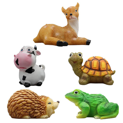 Contemporary Creative Resin Solar Animal Shape Waterproof LED Garden Lawn Landscape Light for Garden