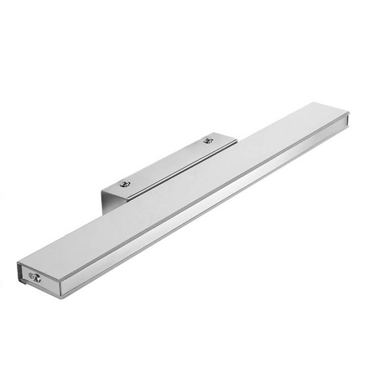 Modern Minimalist Rectangular Column Stainless Steel Anti-Fog Vanity Light LED Wall Sconce Lamp For Bathroom & Living Room