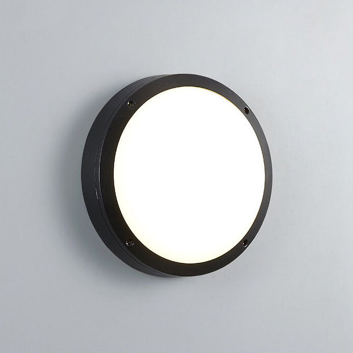 Modern Minimalist Round Aluminum Acrylic Outdoor Waterproof LED Flush Mount Ceiling Light For Outdoor Patio