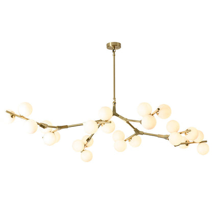 Modern Minimalist Magic Bean Branch Glass Hardware 12/18/24 Light Chandelier For Living Room & Bedroom