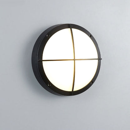 Modern Minimalist Round Aluminum Acrylic Outdoor Waterproof LED Flush Mount Ceiling Light For Outdoor Patio