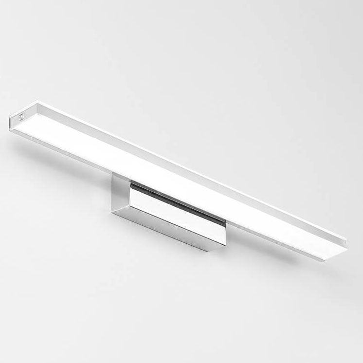 Modern Minimalist Rectangular Column Stainless Steel Anti-Fog Vanity Light LED Wall Sconce Lamp For Bathroom & Living Room
