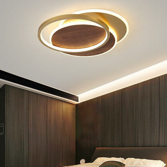 Modern Nordic  Wrought Iron Round Circular LED Flush Mount Lighting for Living Room