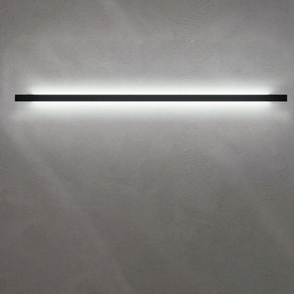 Modern Simplicity Long Strip Iron Silicone LED Wall Sconce Lamp for Living Room