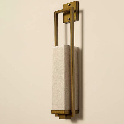 Modern Classical Minimalist Iron Cloth 1-Light Wall Sconce Lamp