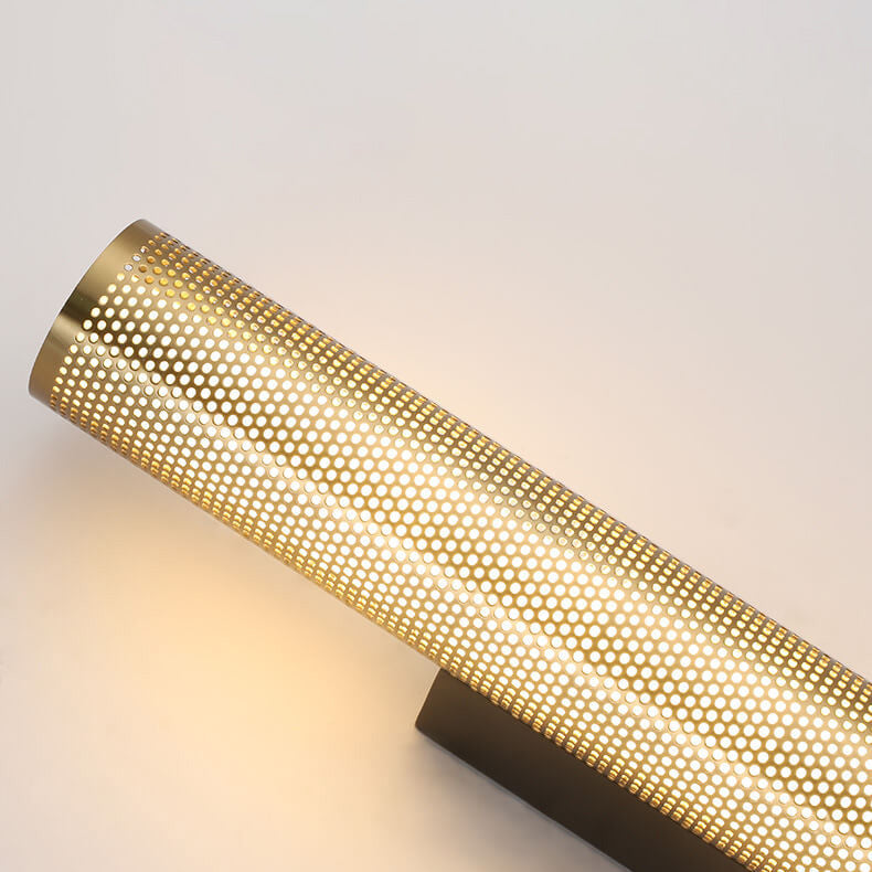 Modern Luxury Vanity  Grid Column Hardware Acrylic LED Wall Sconce Lamp