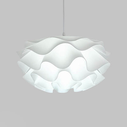 Modern Minimalist Iron Acrylic Floral Petal 1-Light Pendant Light for Living Room