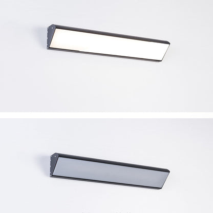 Contemporary Industrial Rectangular Aluminum PC Waterproof LED Wall Sconce Lamp For Outdoor Patio