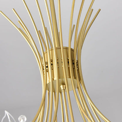 Crystal 13-19 Light Dandelion Shade Chandeliers