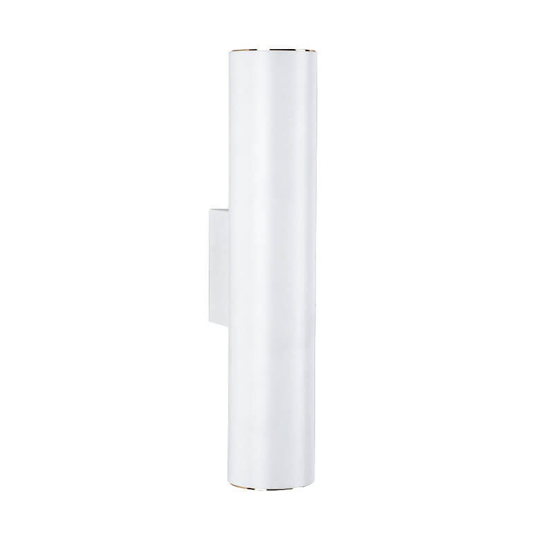 Modern Minimalist Round Aluminum Cylindrical 2-Light Wall Sconce Lamp For Bedroom