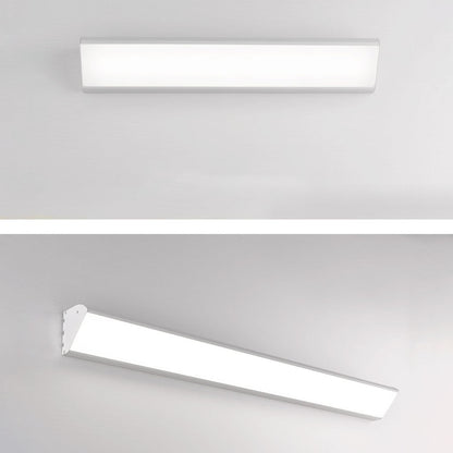 Contemporary Industrial Rectangular Aluminum PC Waterproof LED Wall Sconce Lamp For Outdoor Patio