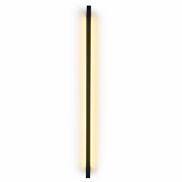 Modern Simplicity Long Strip Iron Silicone LED Wall Sconce Lamp for Living Room
