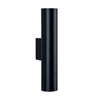 Modern Minimalist Round Aluminum Cylindrical 2-Light Wall Sconce Lamp For Bedroom