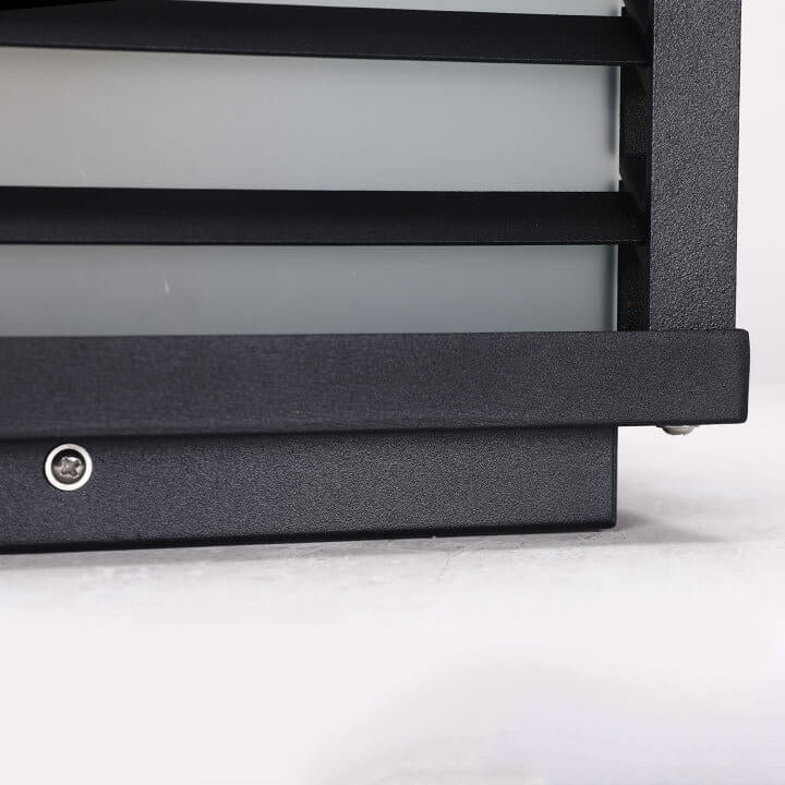Modern Minimalist Waterproof Solar Square Aluminum PC LED Post Landscape Lighting for Garden