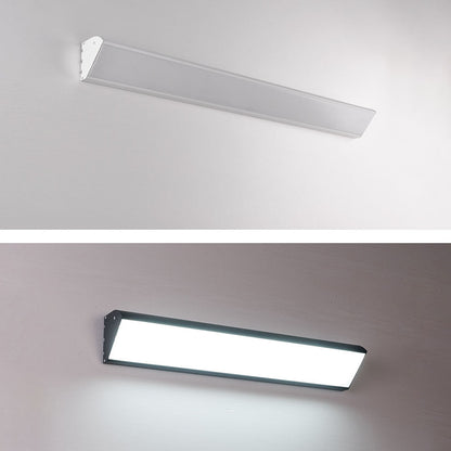 Contemporary Industrial Rectangular Aluminum PC Waterproof LED Wall Sconce Lamp For Outdoor Patio