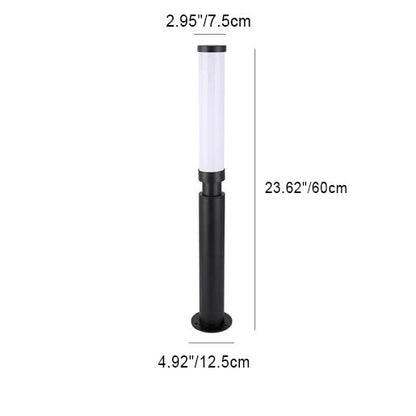 Modern Minimalist Acrylic Aluminum Hardware Lipstick Design LED Outdoor Lawn Floor Lamp For Outdoor