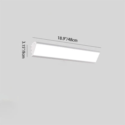Contemporary Industrial Rectangular Aluminum PC Waterproof LED Wall Sconce Lamp For Outdoor Patio
