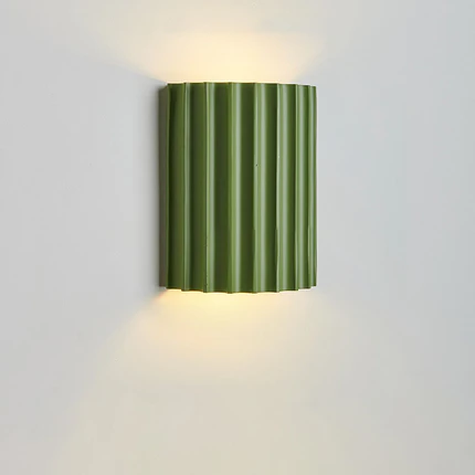 Contemporary Nordic Resin Tiles 2-Light Wall Sconce Lamp For Bedroom