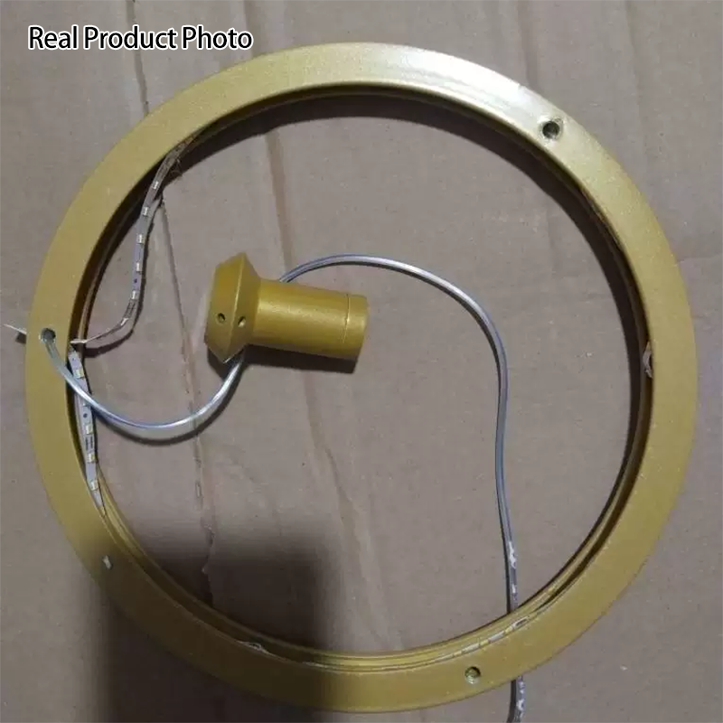 Modern Simplicity Aluminum Circle Strip LED Semi-Flush Mount Ceiling Light For Hallway