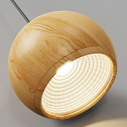 Traditional Japanese Iron Round Oval Iron 1-Light Pendant Light For Living Room & Bedroom