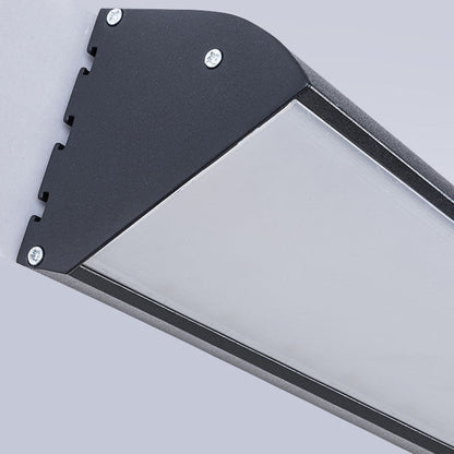 Contemporary Industrial Rectangular Aluminum PC Waterproof LED Wall Sconce Lamp For Outdoor Patio