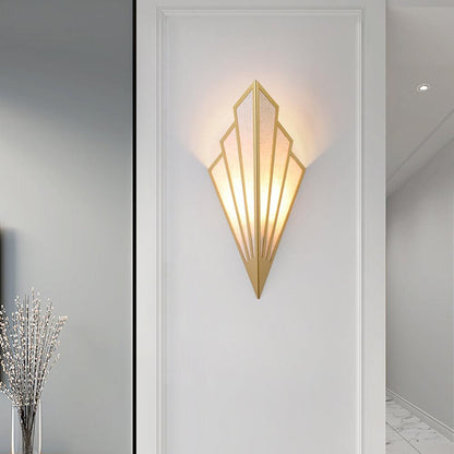 Modern Creative Linen Scalloped Shade 1-Light Wall Sconce Lamps