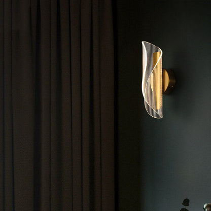 Modern Acrylic Curly LED Wall Sconce Lamp