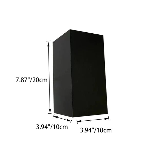Modern Minimalist Aluminum Smart Square APP Dimming Waterproof LED Wall Sconce Lamp For Outdoor