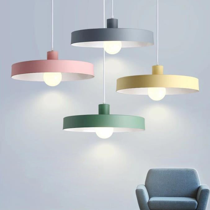 Modern Nordic Macaron Color 1-Light Pendant Light